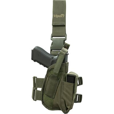 Pouzdro pistolové TACTICAL stehenní ZELENÉ