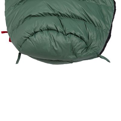 Spacák péřový VIKING 300 ZELENO-ČERNÝ vel.195cm PRAVÝ