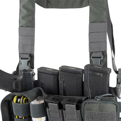 Vesta taktická CHEST RIG VX BUCKLE READY TITANIUM ŠEDÁ