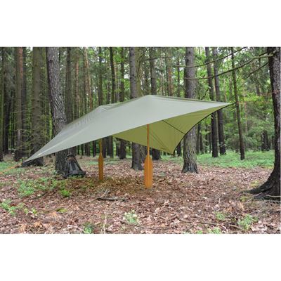 Plachta nylonová lehká 3x3m SHELTER ZELENÁ