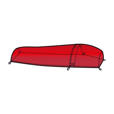 Nouzový vak pro jednu osobu SURVIVAL BAG SINGLE ČERVENÝ