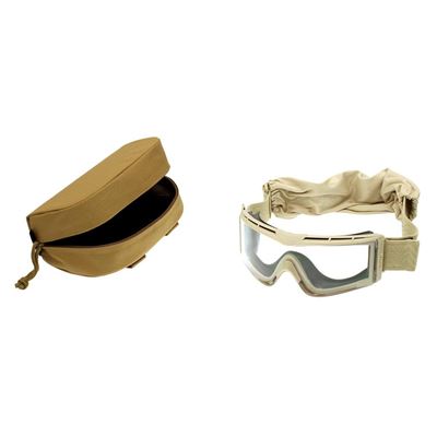 Brýle taktické BOLLE X-810 PÍSKOVÁ - ČIRÉ SKLO