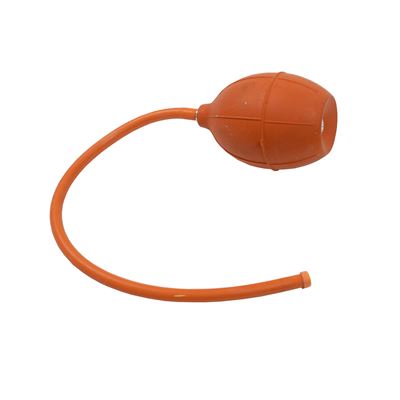 Balónek ofukovací s hadičkou gumový oranžový