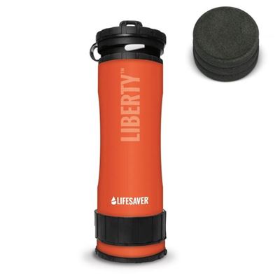 Láhev filtrační LIFESAVER LIBERTY ORANŽOVÁ