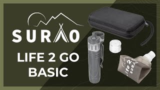 Youtube - Cestovní filtr vody SURAO LIFE 2 GO BASIC - Military Range